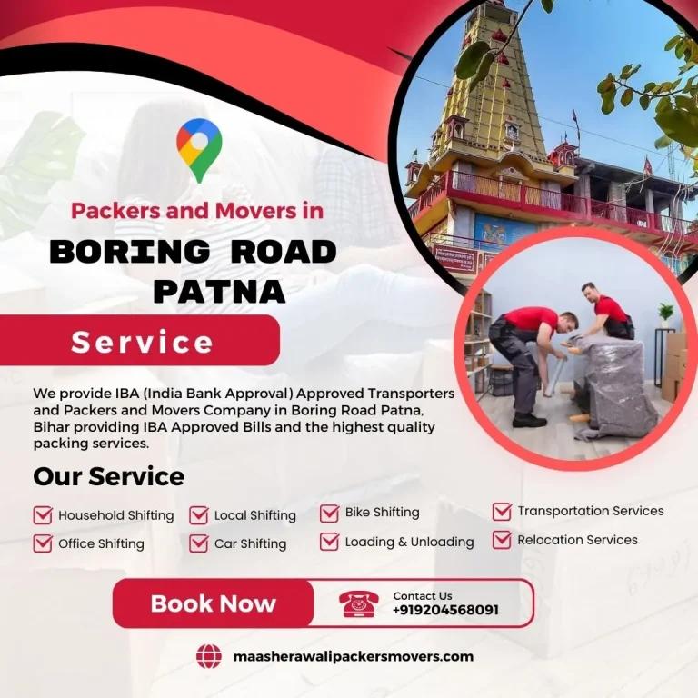 Packers and Movers in Boring Road Patna