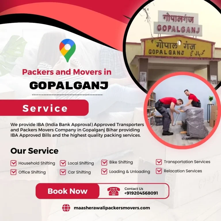 Packers and Movers in Gopalganj