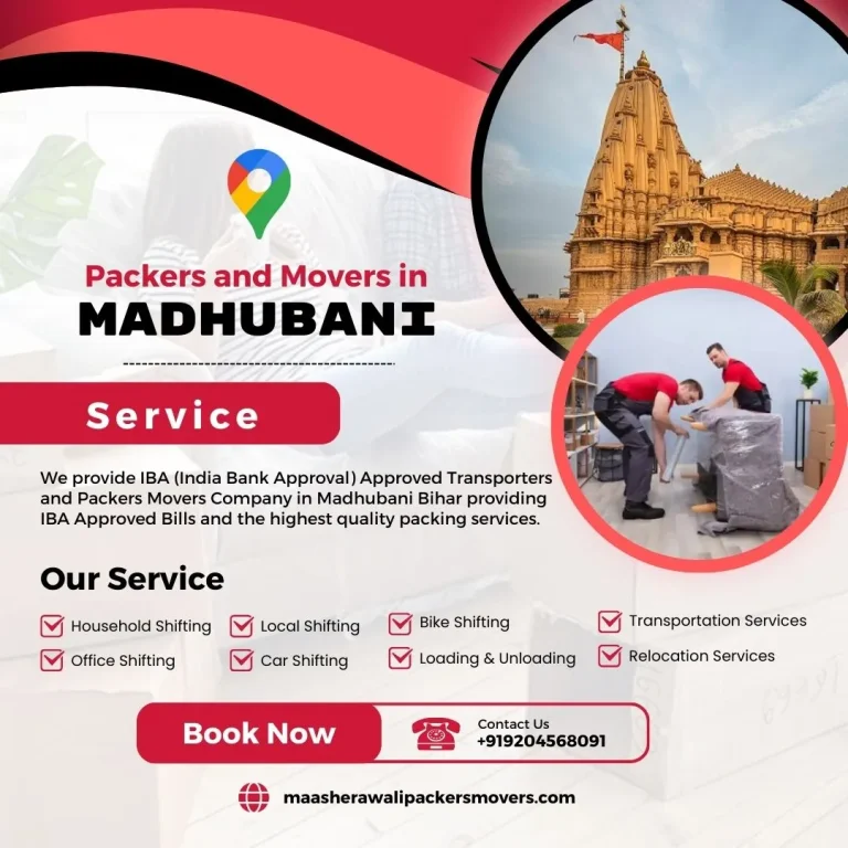Packers and Movers in Madhubani