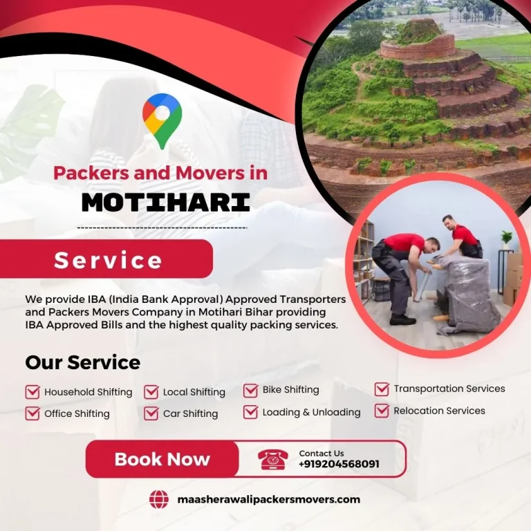Packers and Movers in Motihari