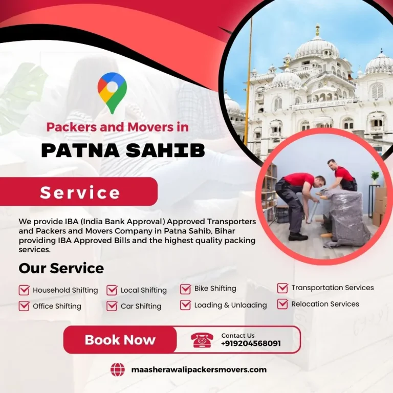 Packers and Movers in Patna Sahib