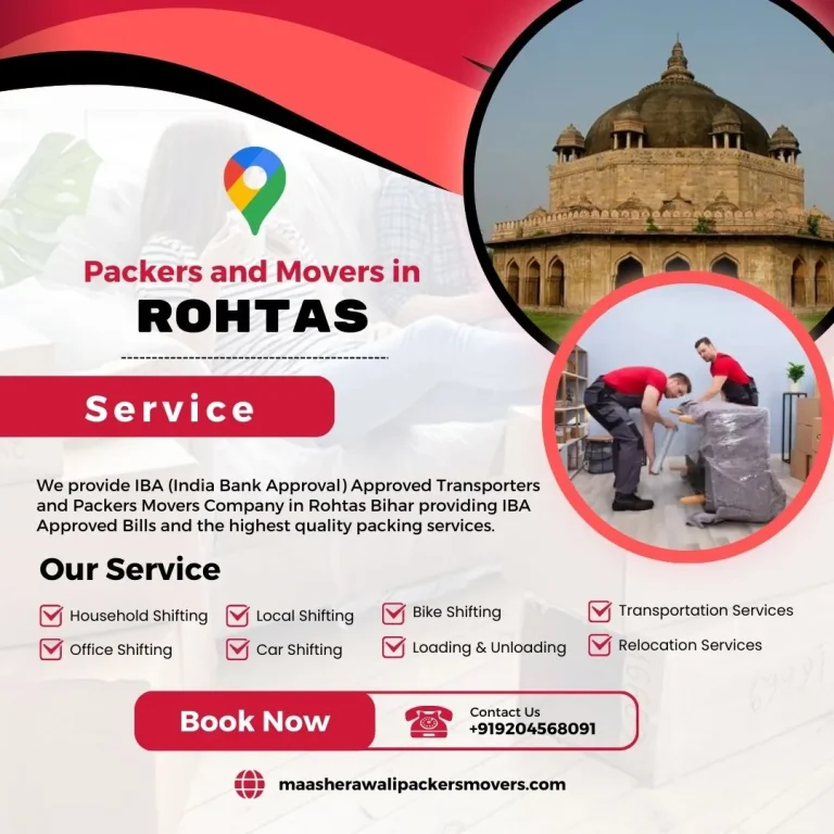 Packers and Movers in Rohtas