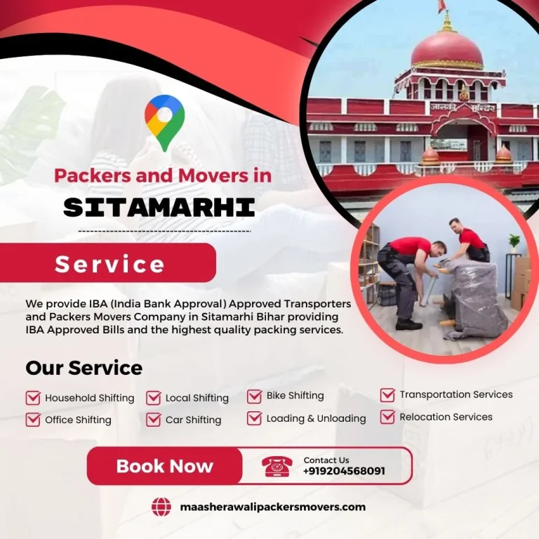 Packers and Movers in Sitamarhi