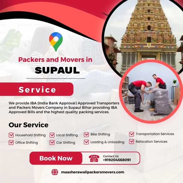 Packers and Movers in Supaul