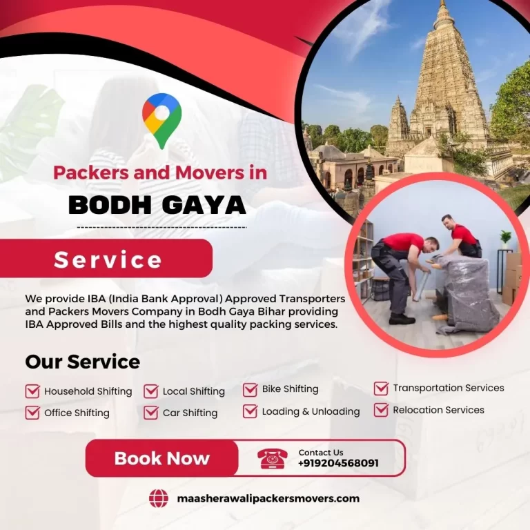 Packers and Movers in Bodh Gaya